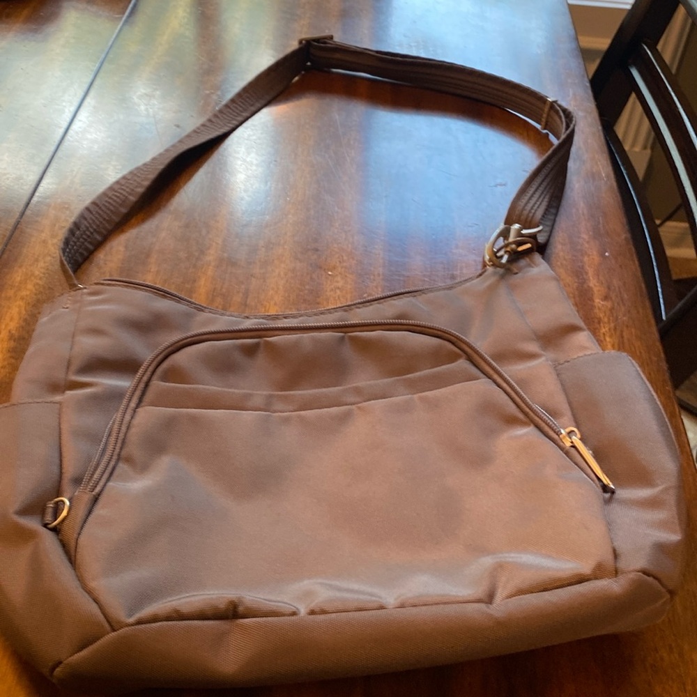 Travelon Cross Body Bucket Security Bag